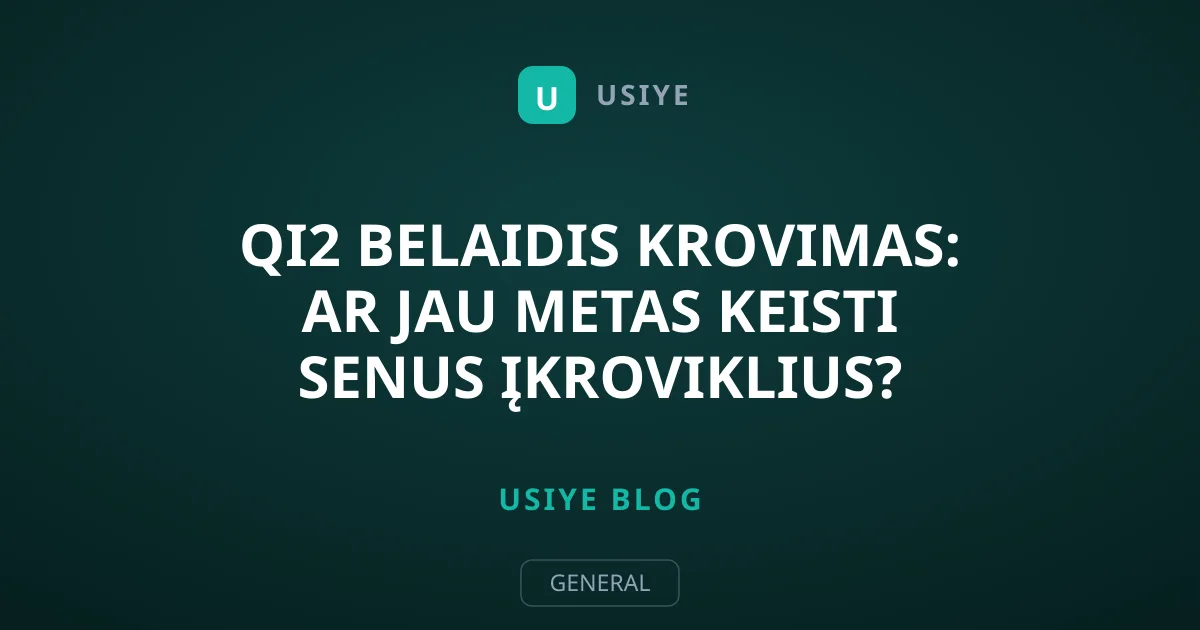 Qi2 belaidis krovimas: ar jau metas keisti senus įkroviklius?